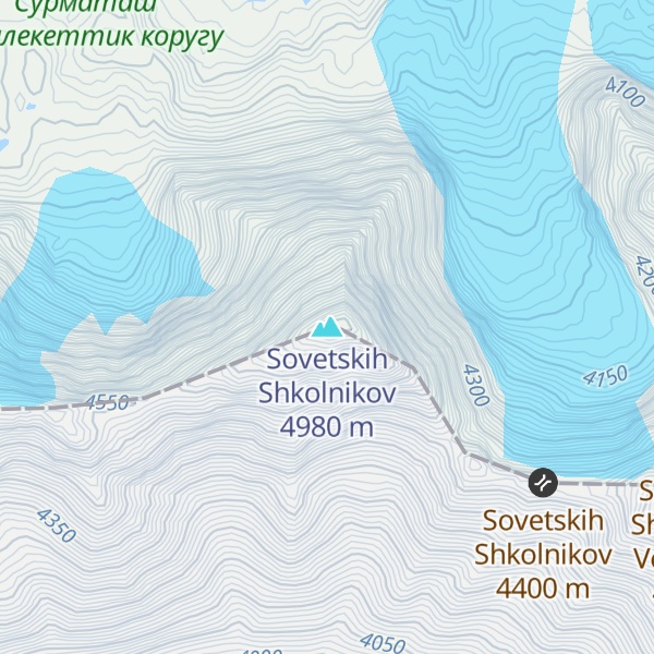 Map of Sovetskih Shkolnikov