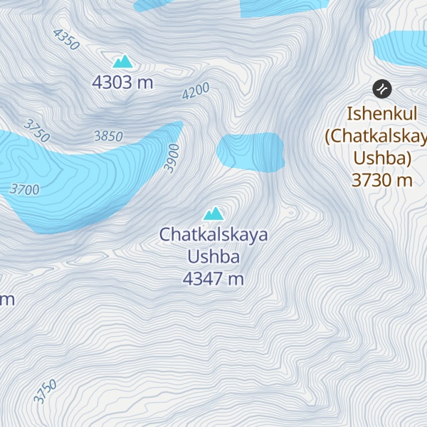 Map of Chatkalskaya Ushba