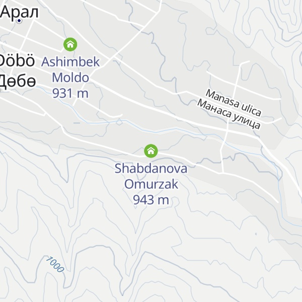 Map of Shabdanova Omurzak