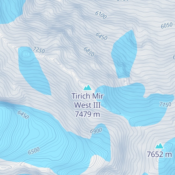 Map of Tirich Mir West III