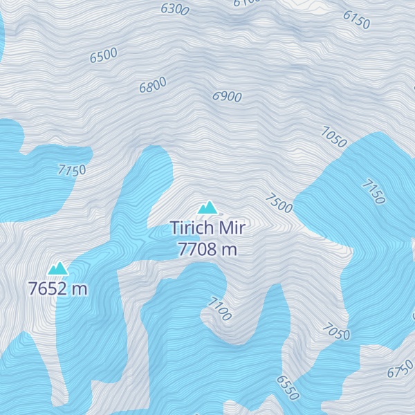 Map of Tirich Mir
