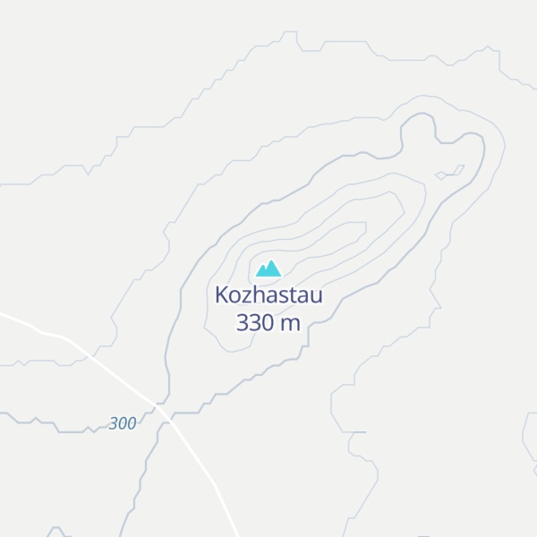 Map of Kozhastau