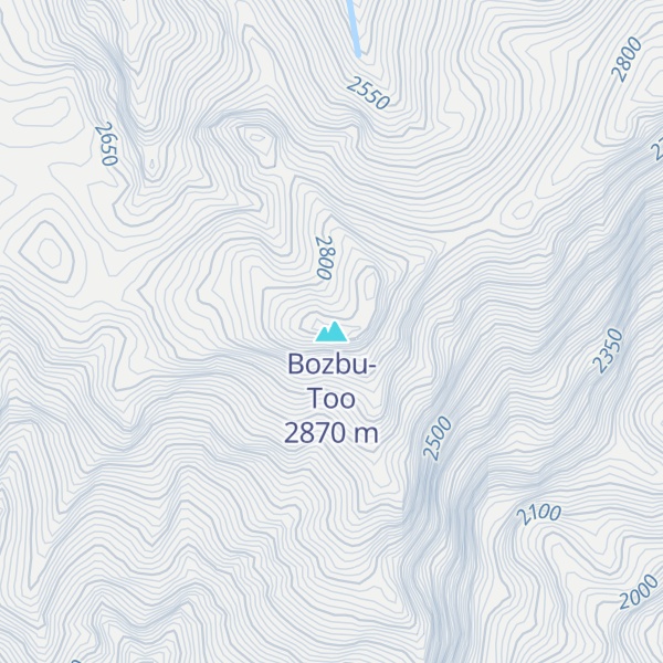 Map of Bozbu-Too