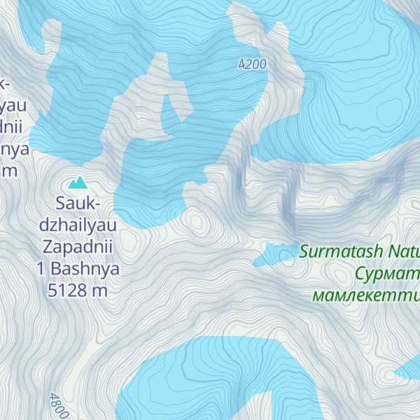 Map of Sauk-dzhailyau