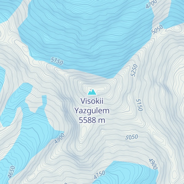 Map of Visokii Yazgulem