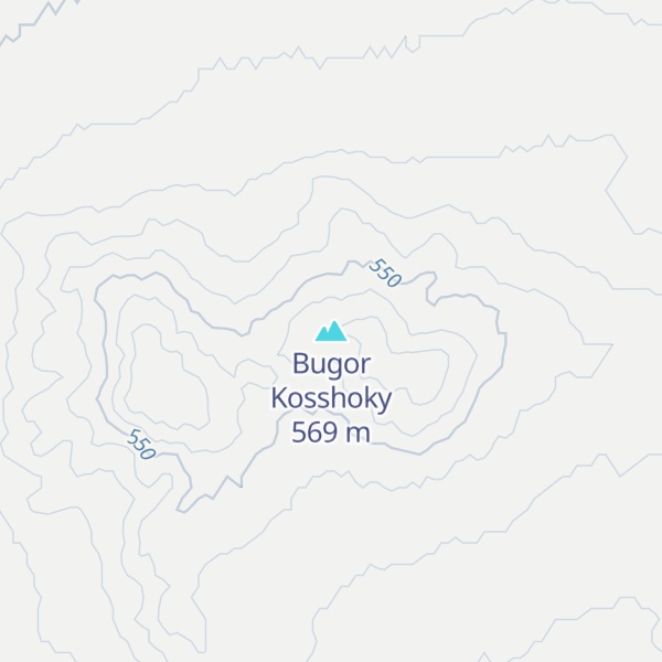Map of Bugor Kosshoky