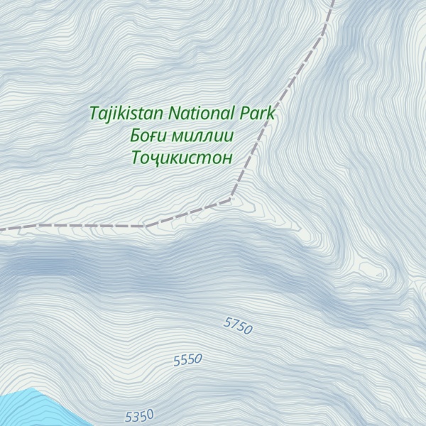 Map of Pik Izvestii