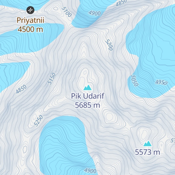 Map of Pik Udarif