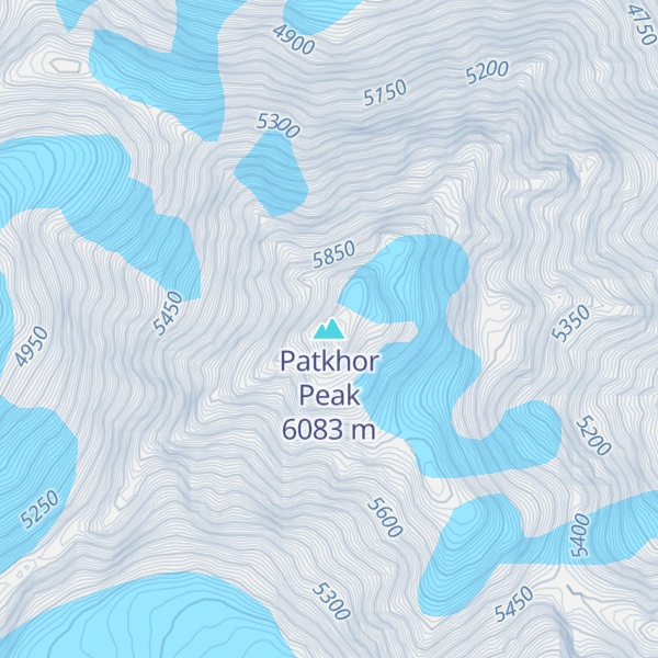 Map of Patkhor Peak