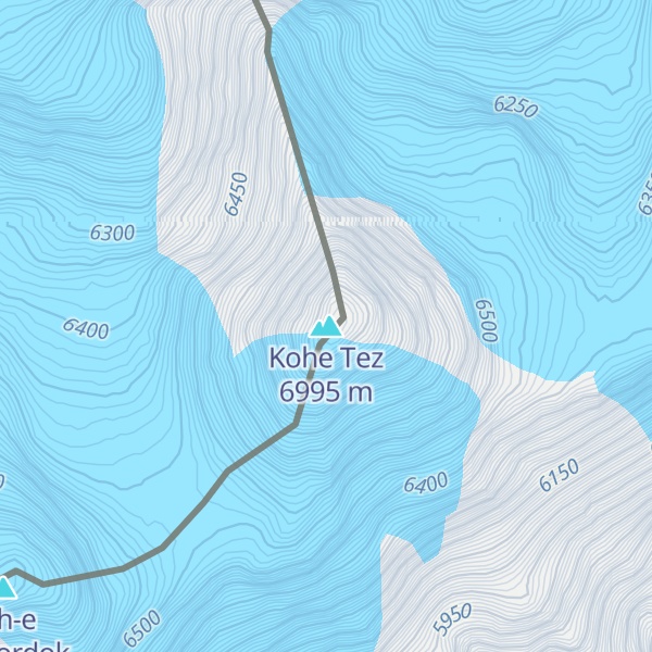 Map of Kohe Tez