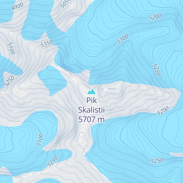 Map of Pik Skalistii