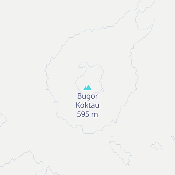 Map of Bugor Koktau