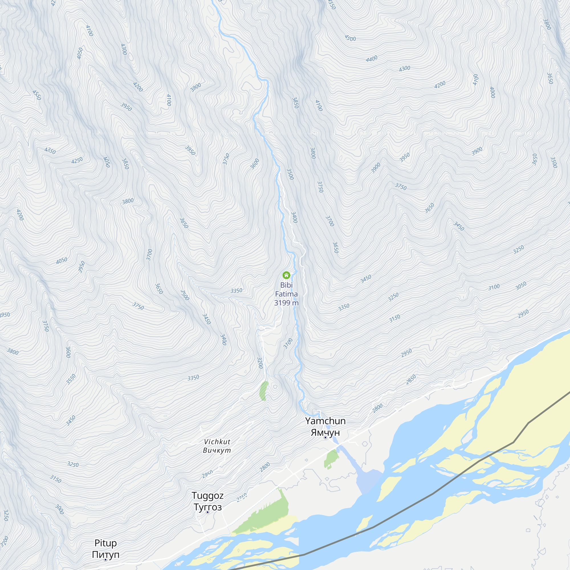 Vakhon map
