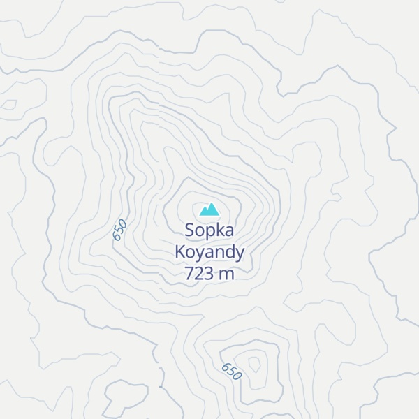 Map of Sopka Koyandy