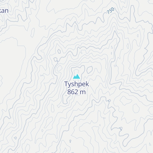 Map of Tyshpek