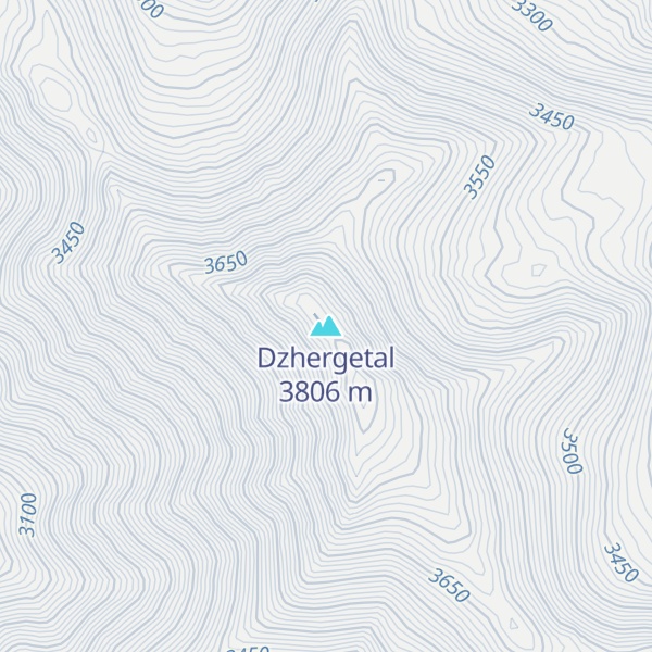 Map of Dzhergetal