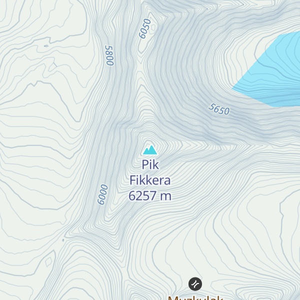 Map of Pik Fikkera