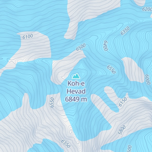 Map of Koh-e Hevad