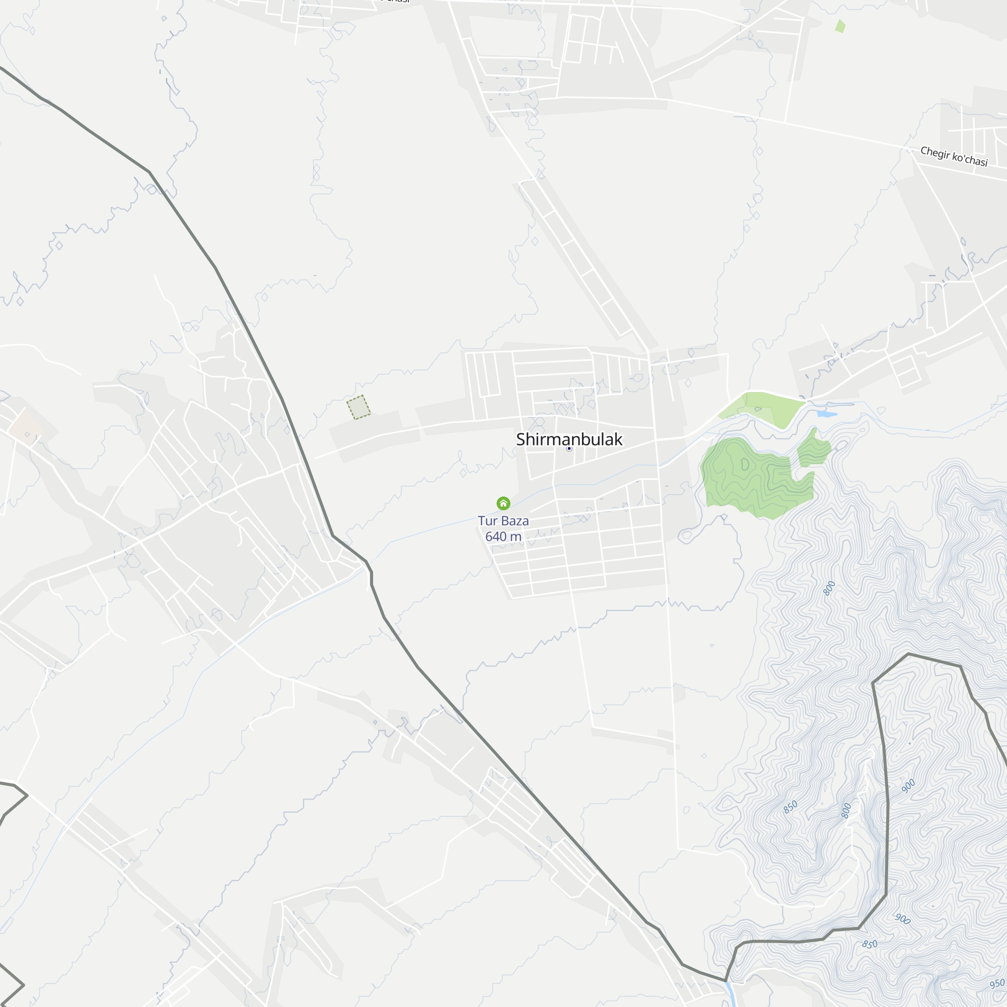 Tur Baza map
