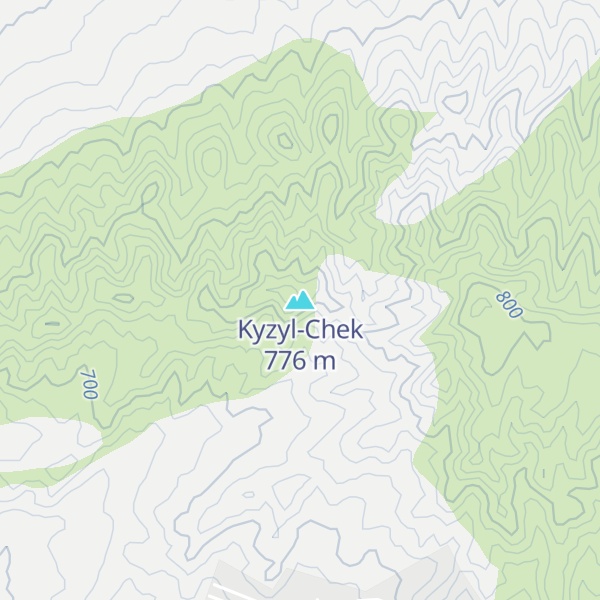 Map of Kyzyl-Chek