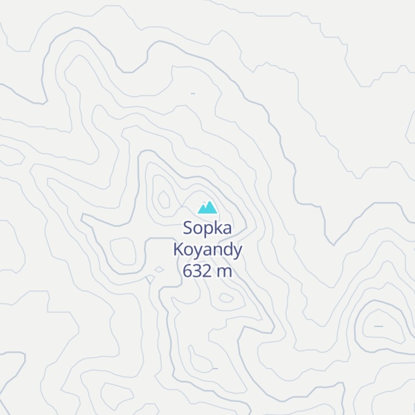 Map of Sopka Koyandy