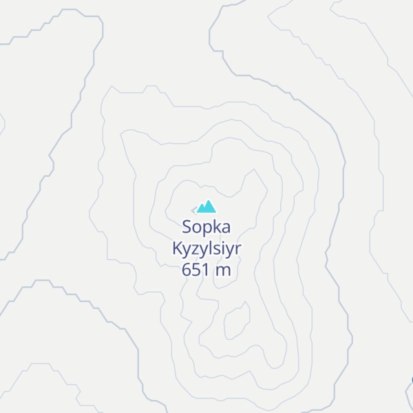 Map of Sopka Kyzylsiyr