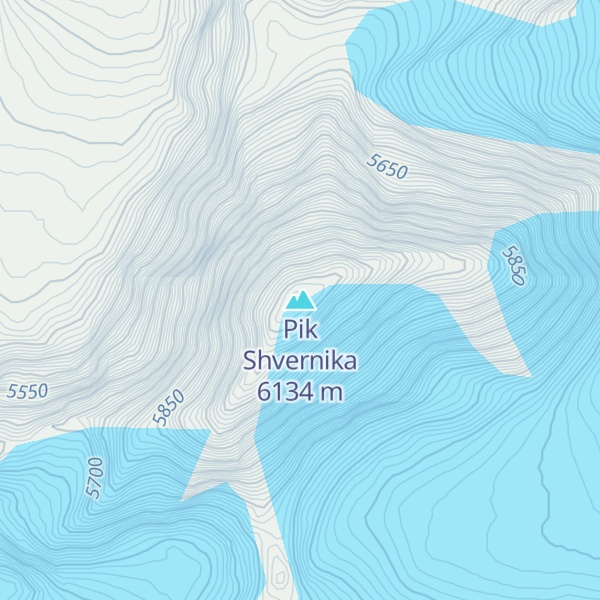 Map of Pik Shvernika