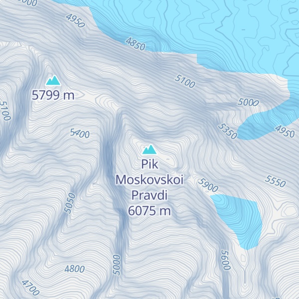 Map of Pik Moskovskoi Pravdi