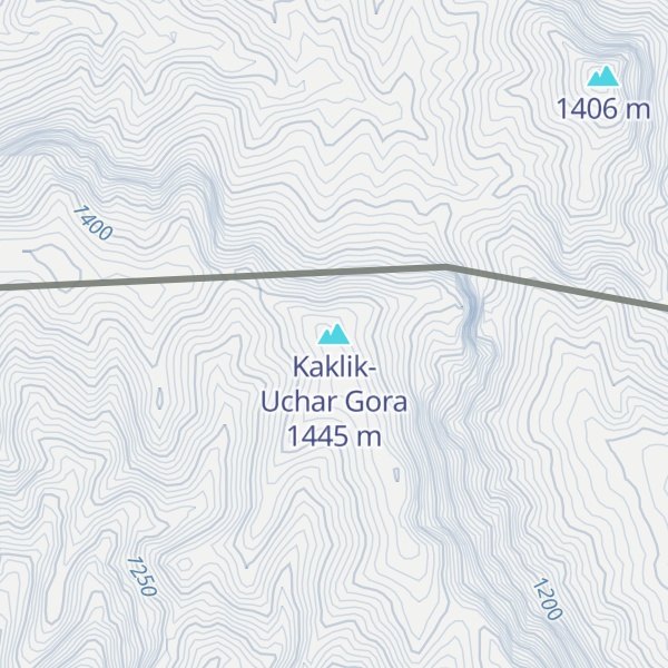 Map of Kaklik-Uchar Gora