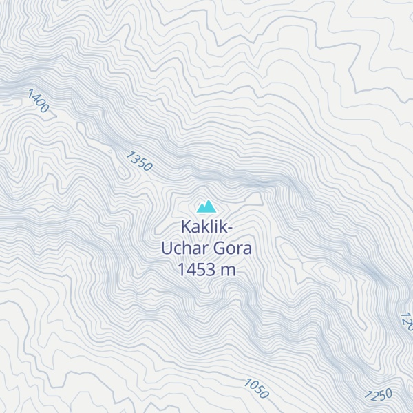 Map of Kaklik-Uchar Gora