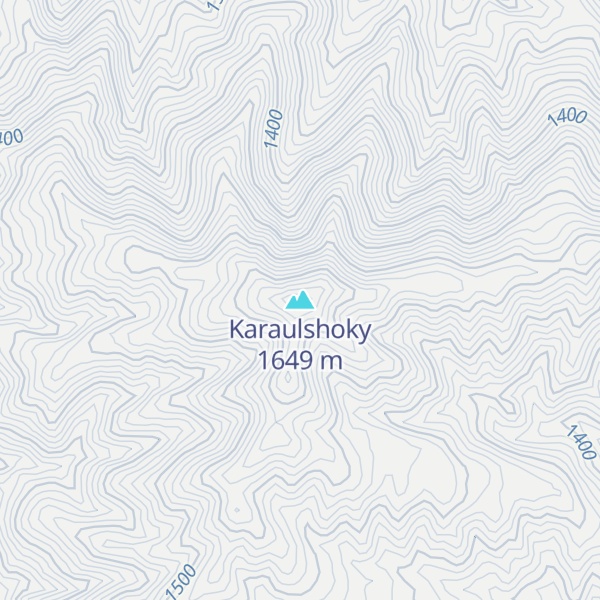 Map of Karaulshoky