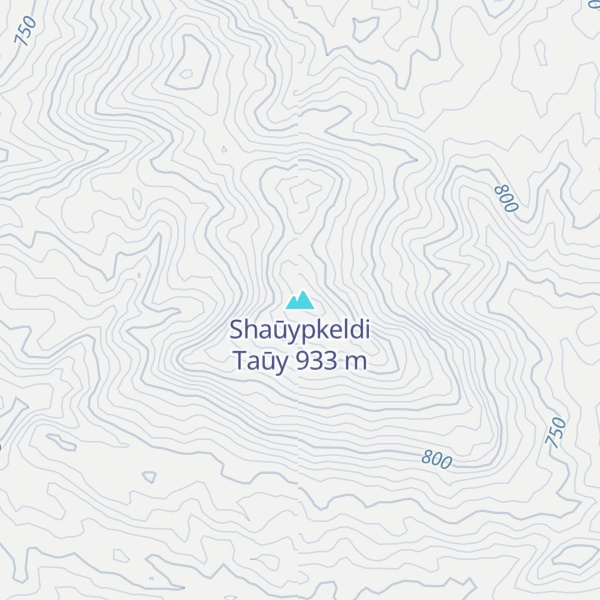 Map of Shaūypkeldi Taūy