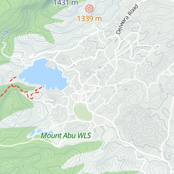 Map of Mt. Abu