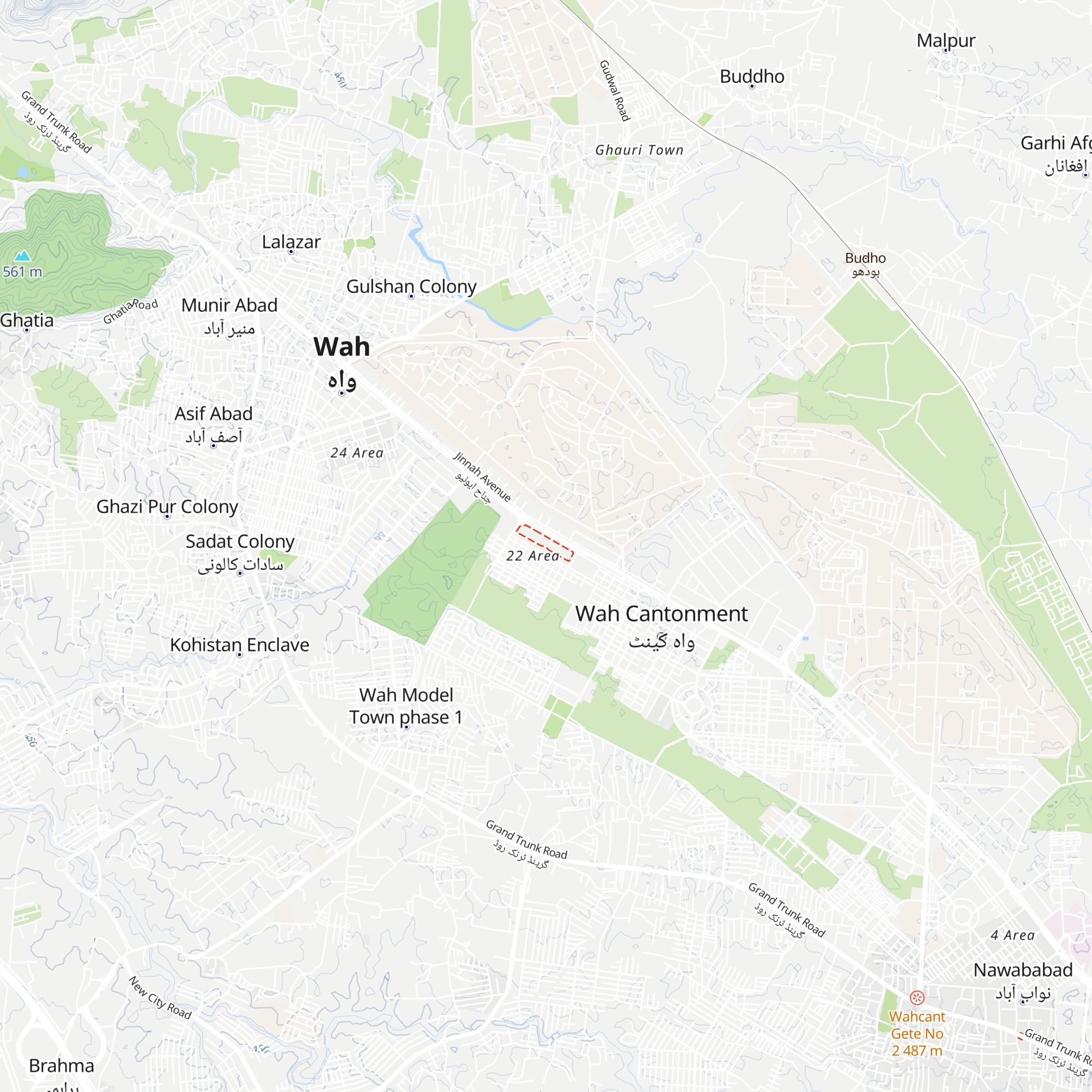 Huts map