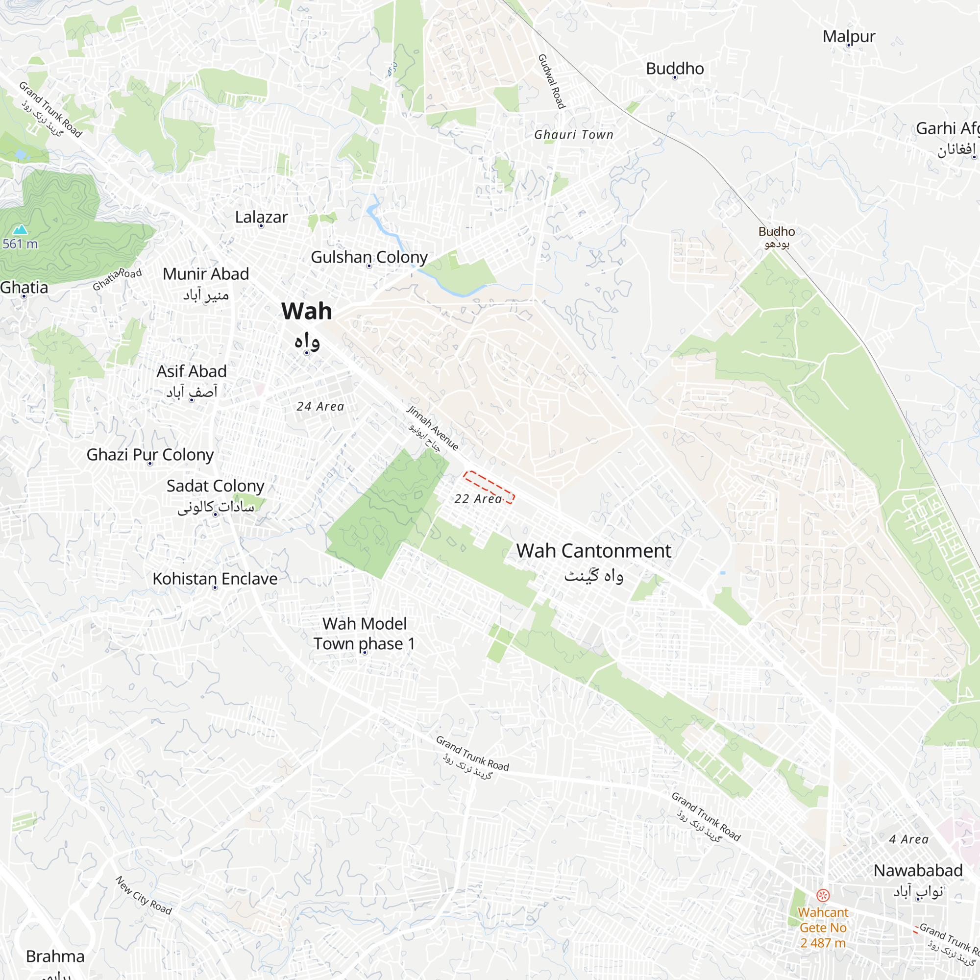 Huts map