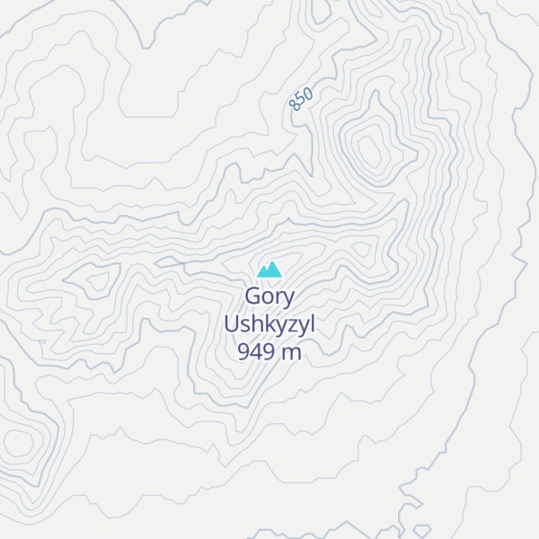 Map of Gory Ushkyzyl