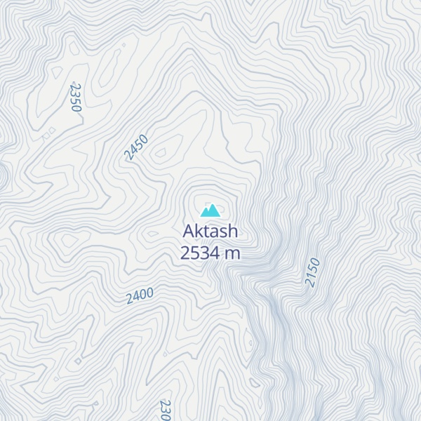 Map of Aktash