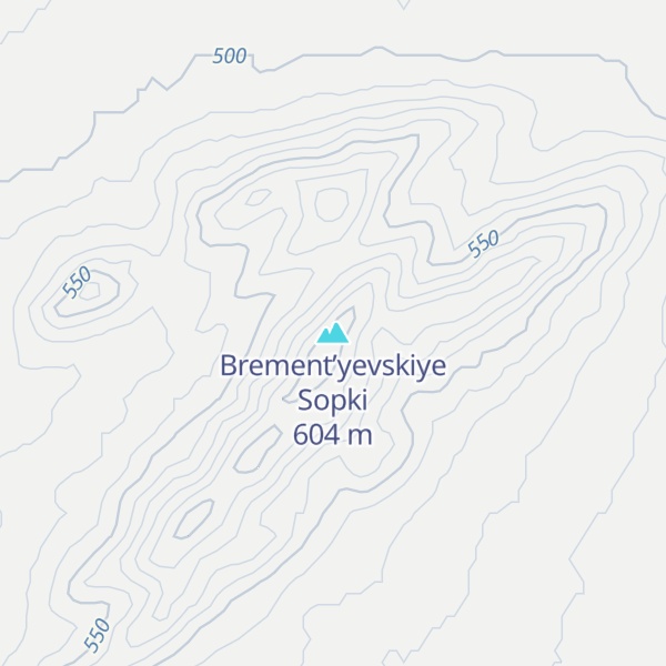 Map of Brement’yevskiye Sopki