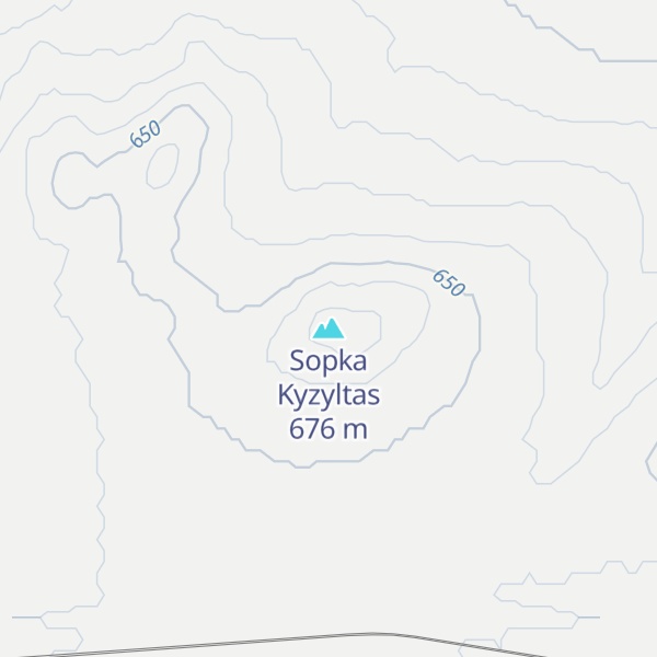 Map of Sopka Kyzyltas