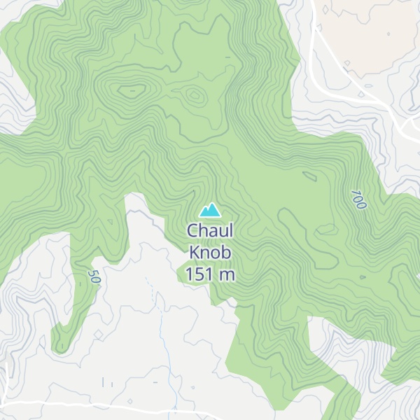 Map of Chaul Knob