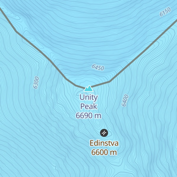 Map of Unity Peak