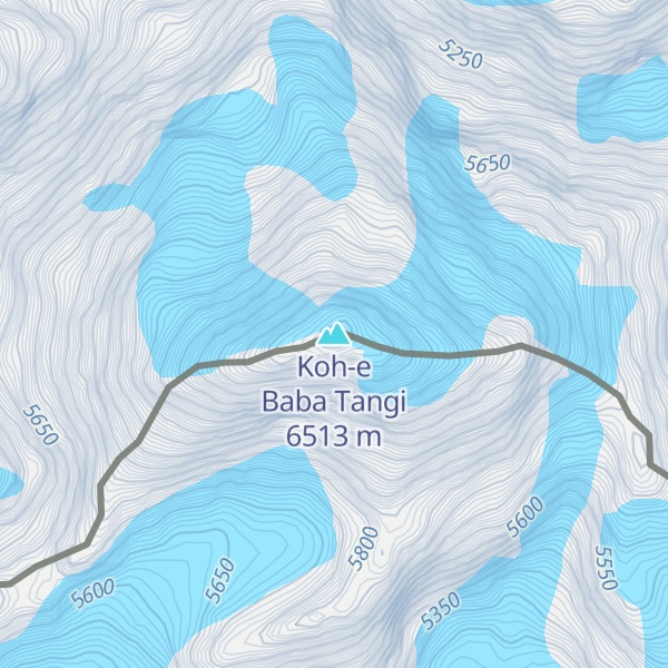 Map of Koh-e Baba Tangi