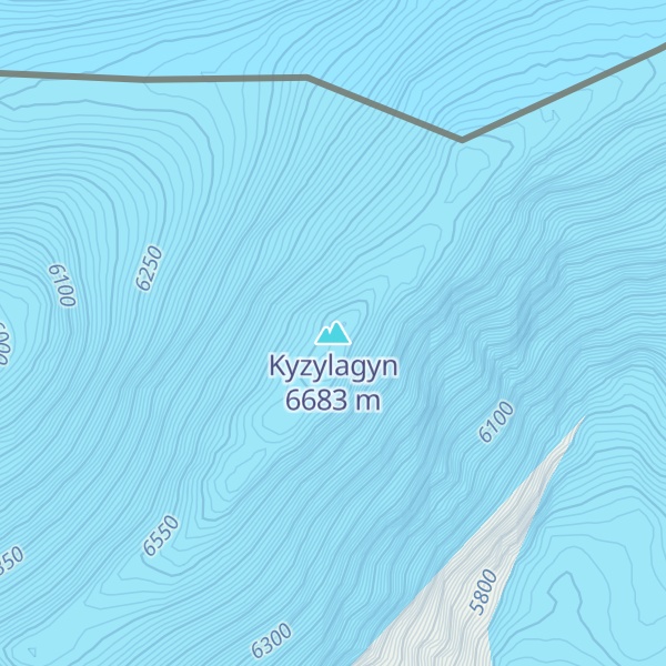 Map of Kyzylagyn