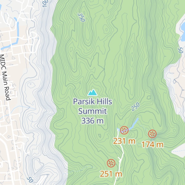 Map of Parsik Hills Summit