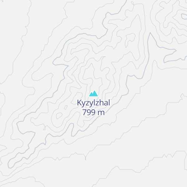 Map of Kyzylzhal