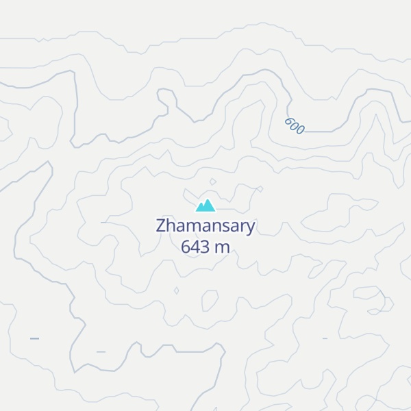 Map of Zhamansary