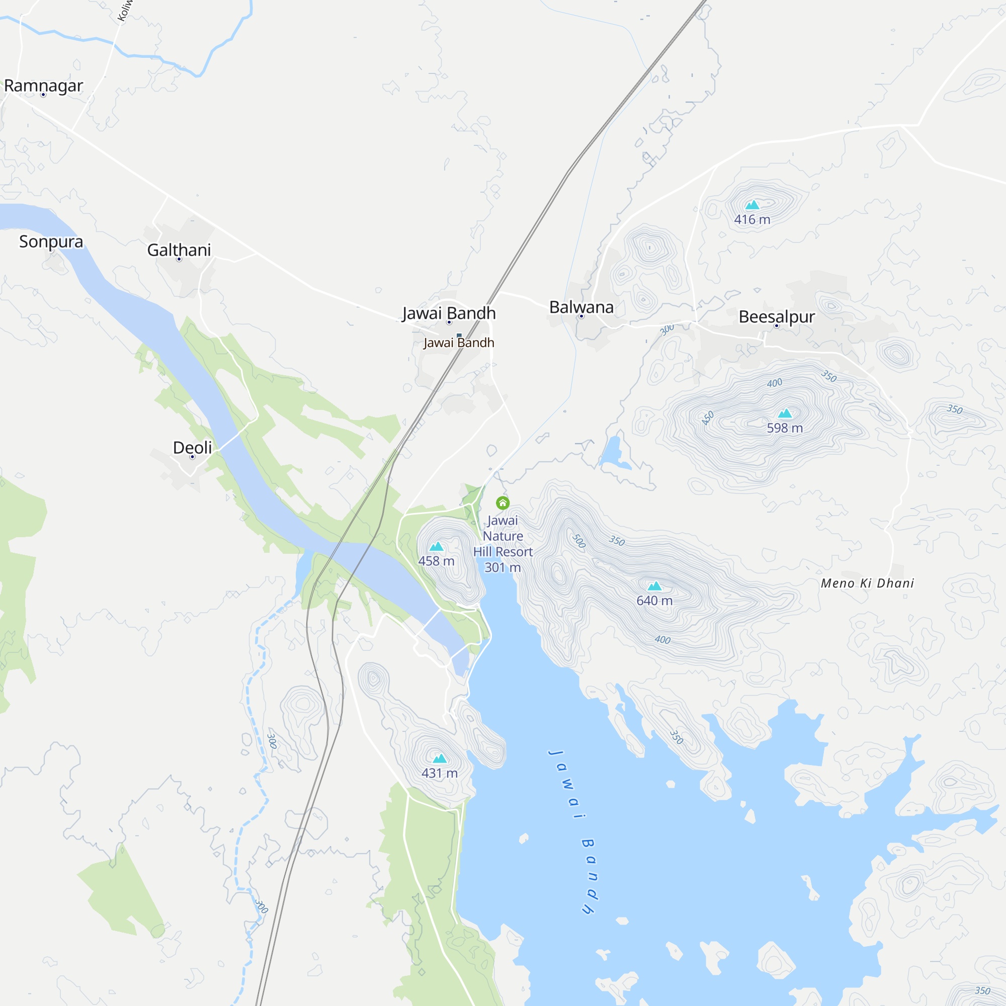 Jawai Nature Hill Resort map