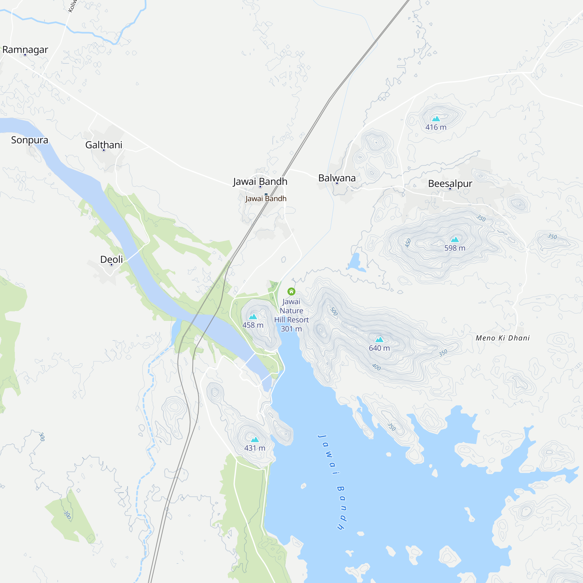 Jawai Nature Hill Resort map