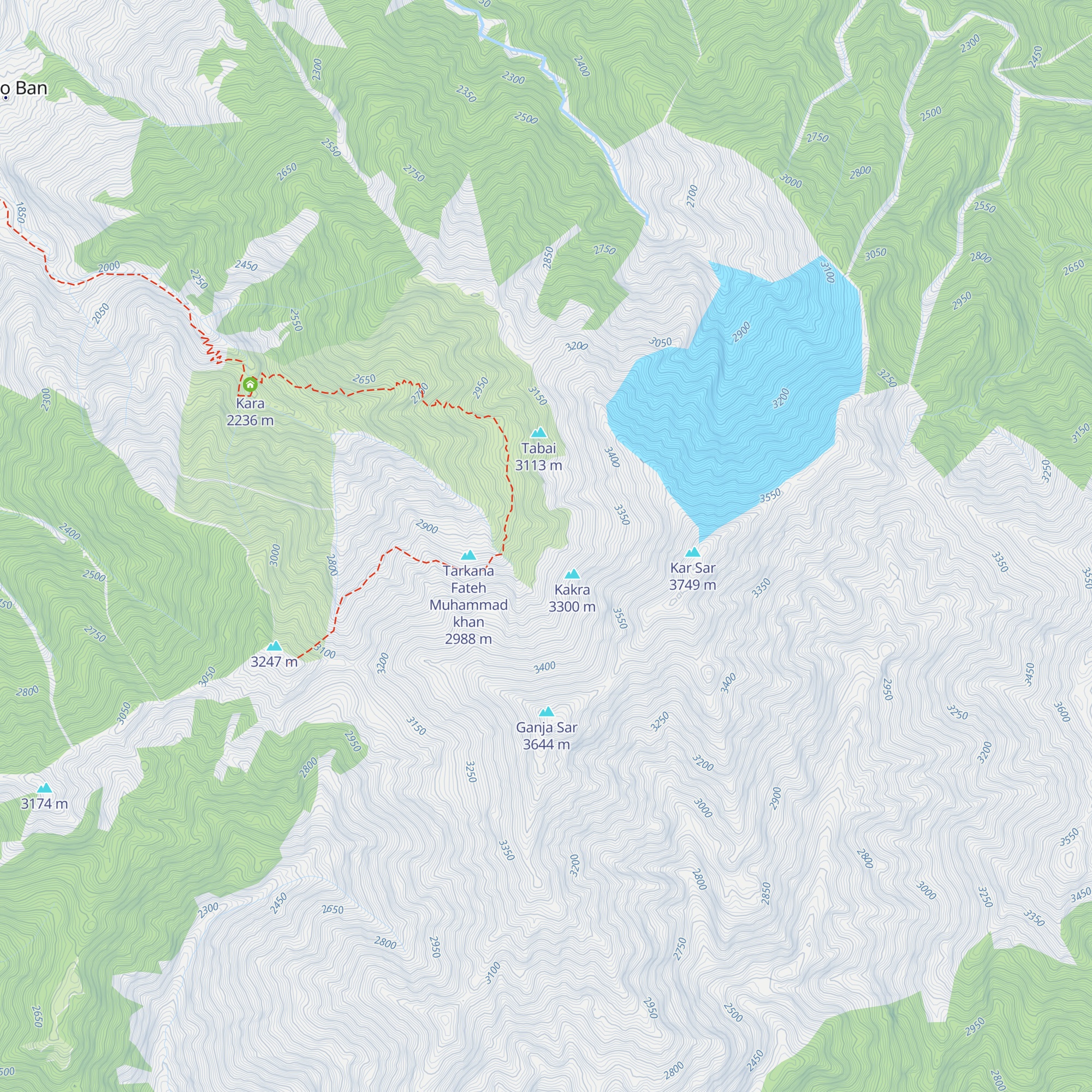Baned hut map