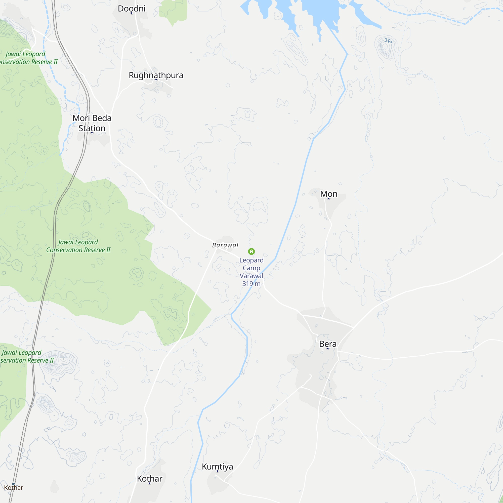 Leopard Camp Varawal map